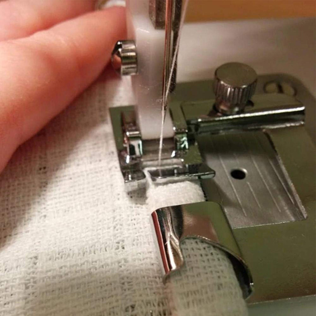 1PC Rolled Hem Pressure Foot Sewing Machine For Singer Brother Low Shank 